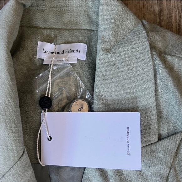 Lovers + Friends from REVOLVE Roxanne Blazer in Fern Sage Green - Picture 5 of 6